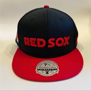 2024 Lids Mitchell & Ness X Topps BOSTON RED SOX Fitted Hat Size 7 3/8 NWT